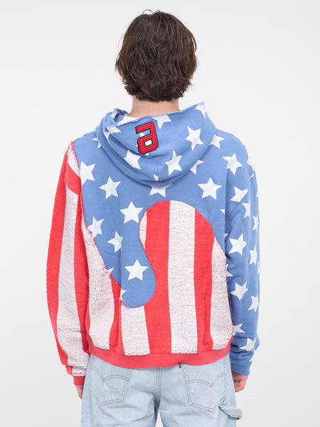 トップス NEW FLAG OVERSIZE SWEAT HOODIE - L.BLUE SmallTBLflagHoodieNoModel_13b7