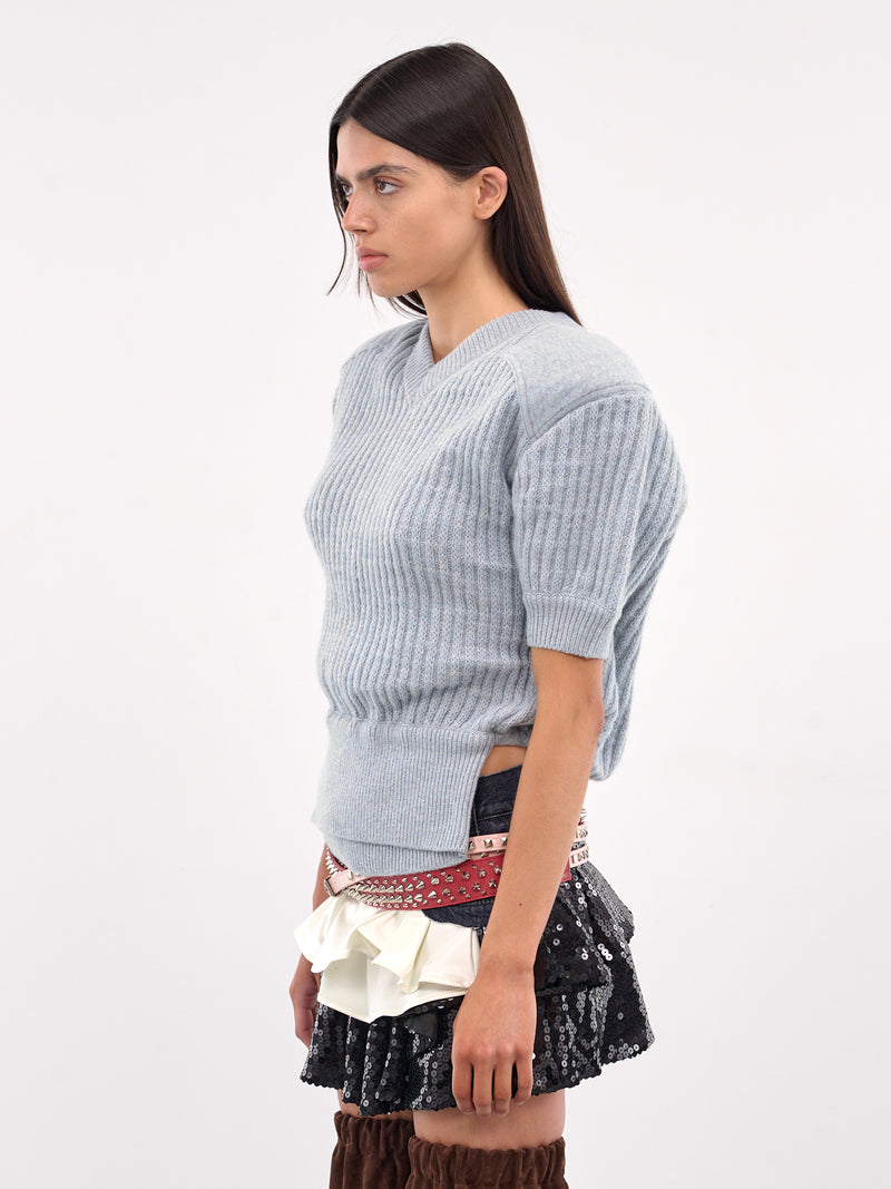 Display Army Sweater Cap Sleeve (T026-BABY-BLUE)