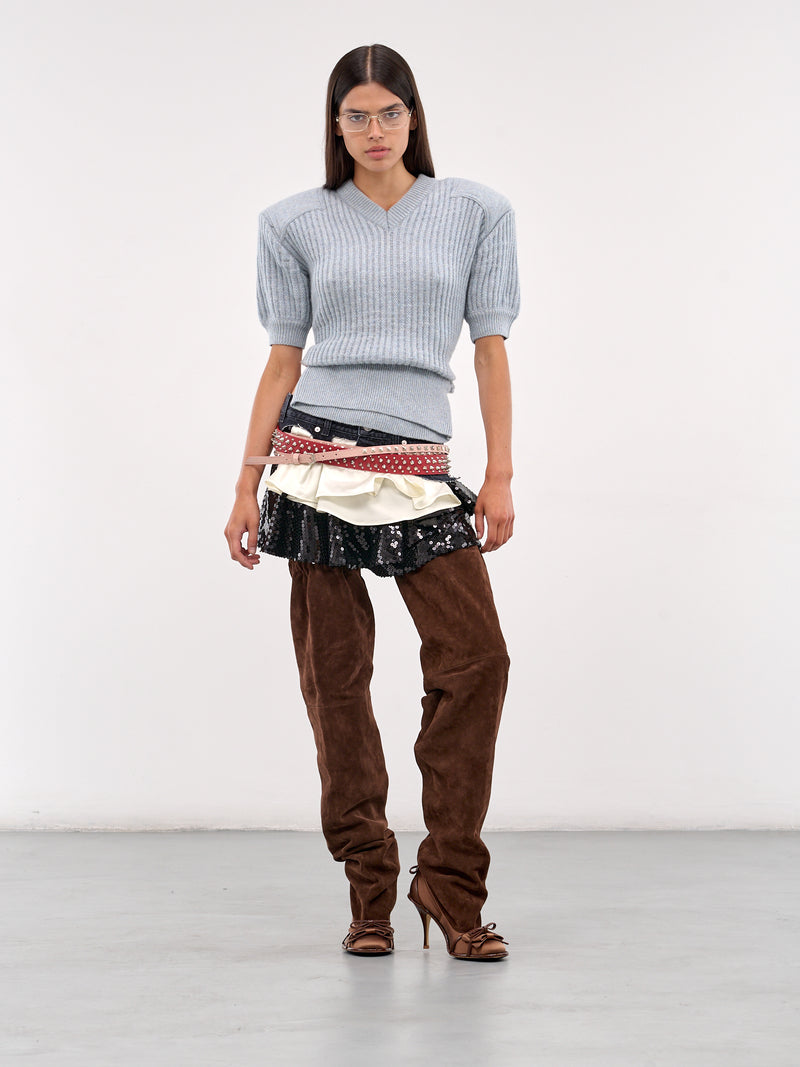 Display Army Sweater Cap Sleeve (T026-BABY-BLUE)