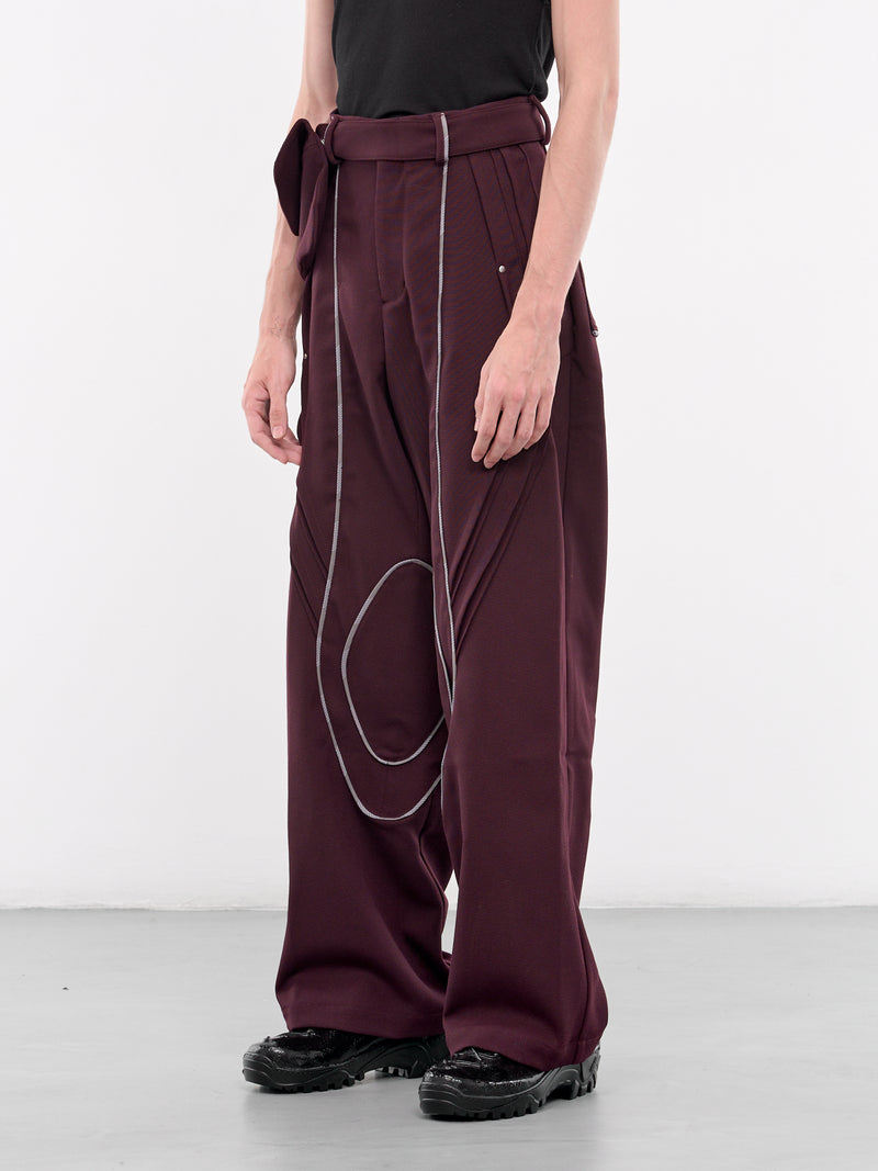 Chalice Trousers & Bag (T03-13-MAROON)