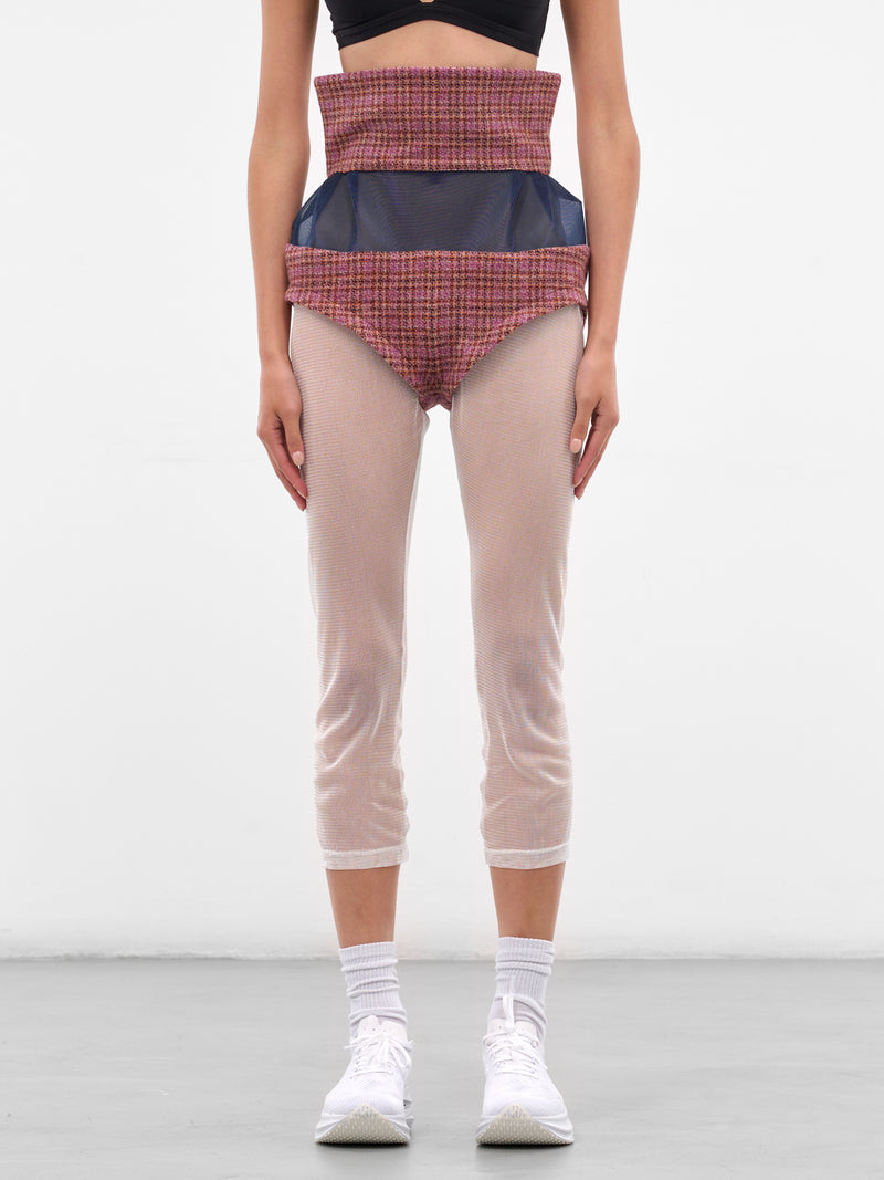 Lauterbach Tweed-Mesh Micro Shorts (T04-11-ROSEWOOD-TWEED)