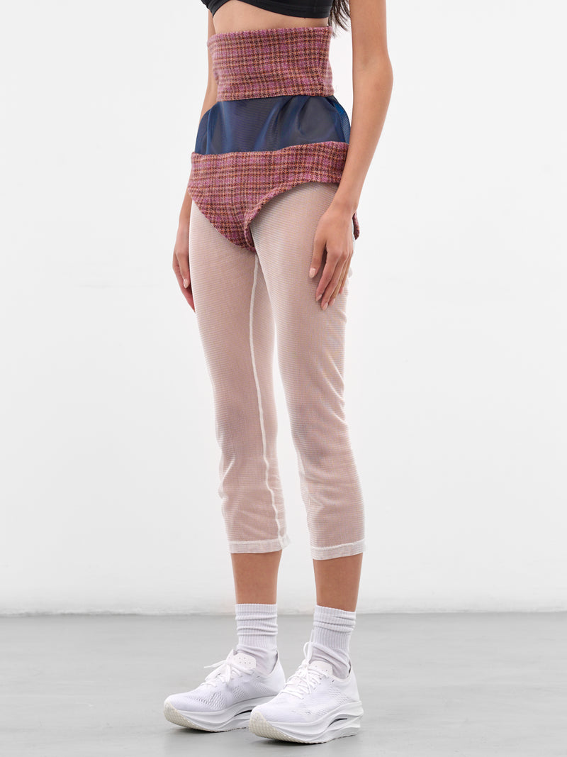 Lauterbach Tweed-Mesh Micro Shorts (T04-11-ROSEWOOD-TWEED)