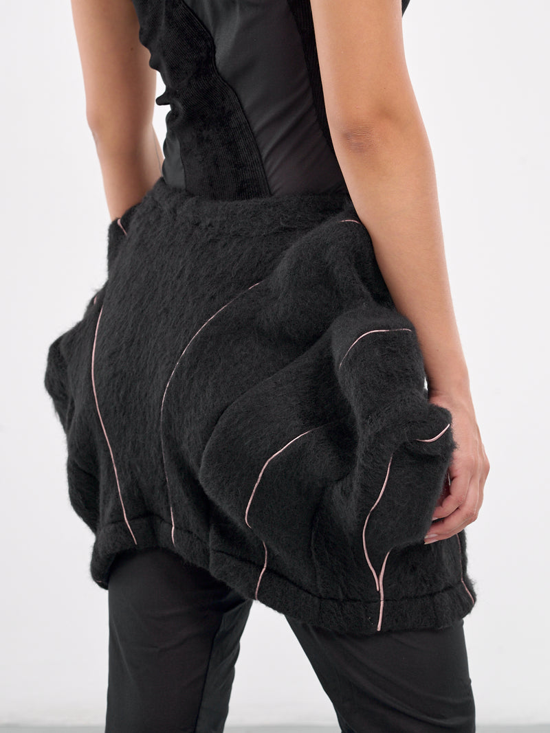 Black Layered Hawkbill Trousers (T06-14-MIST-BLACK)