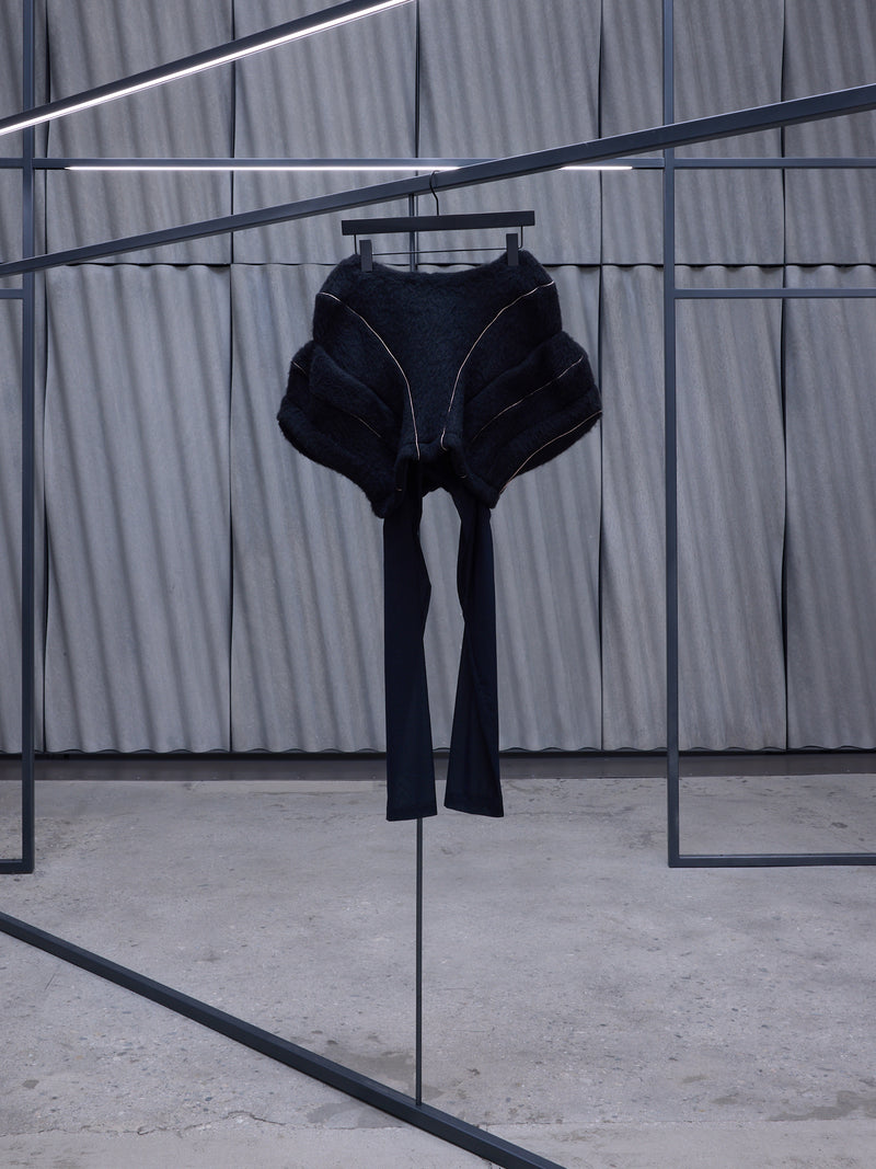 Black Layered Hawkbill Trousers (T06-14-MIST-BLACK)