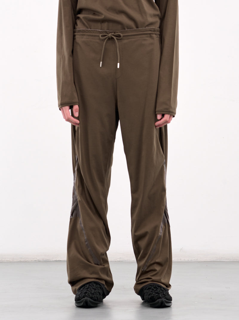 Alec K-Dart Jersey Trousers (T07-27-BROWN-BLACK-GREEN-STRIP)