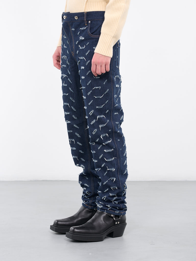 Slashed Jeans (T07-BLUE)