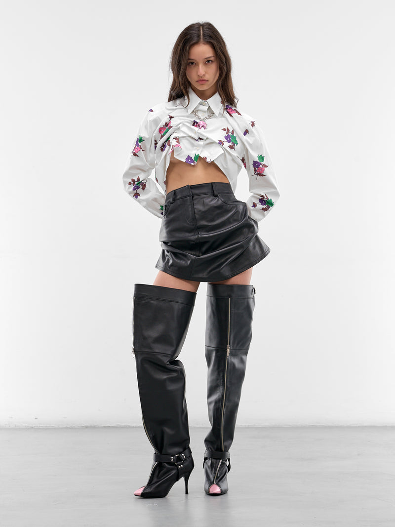 August Barron Lifted Button-Up Shirt | H.Lorenzo - styled