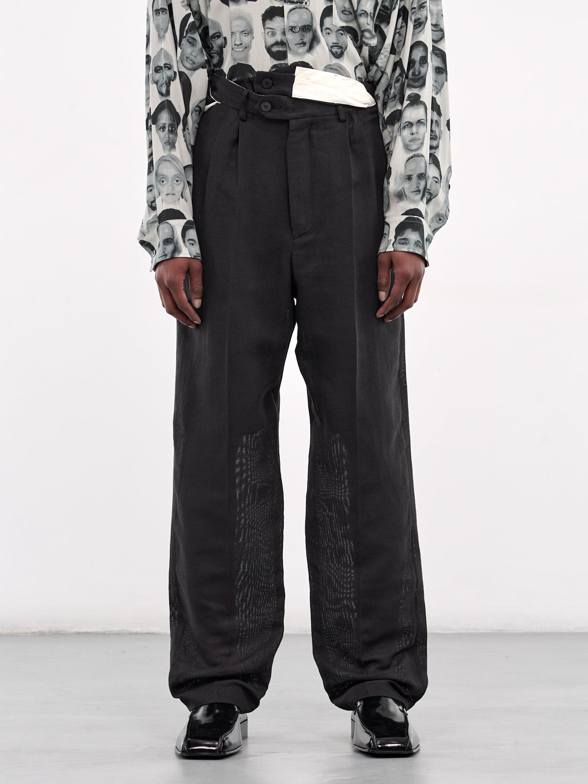 Deconstructed Waistband Trousers (T68022110-LU10-BLACK)