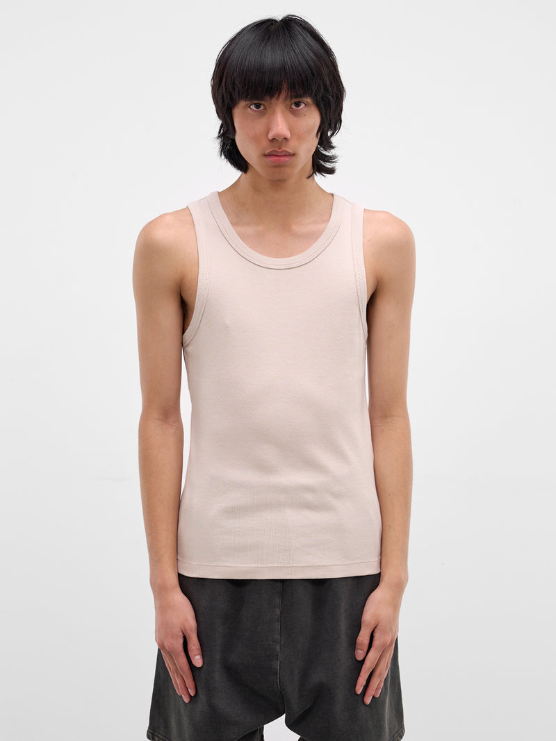 Off-White Rib-Knit Cotton Tank Top (TA01111-OFF-WHITE)