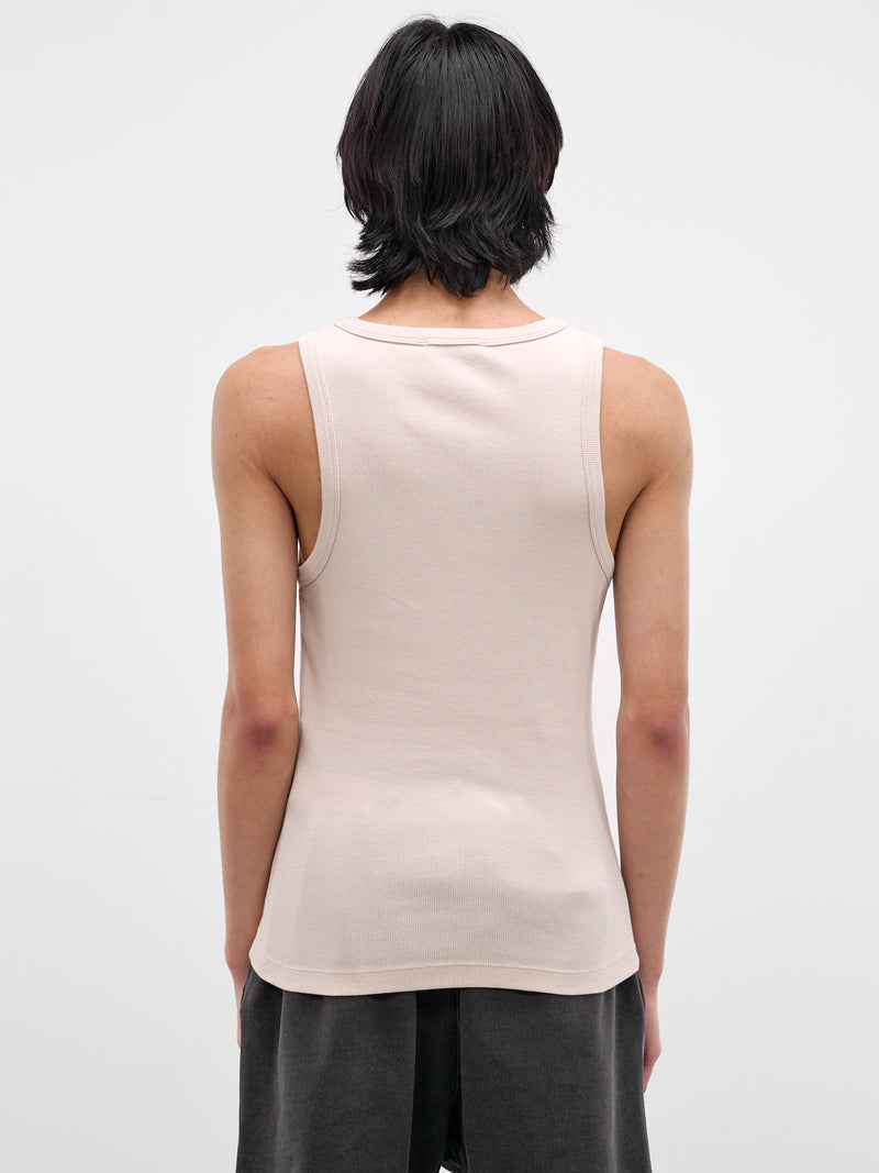 Off-White Rib-Knit Cotton Tank Top (TA01111-OFF-WHITE)