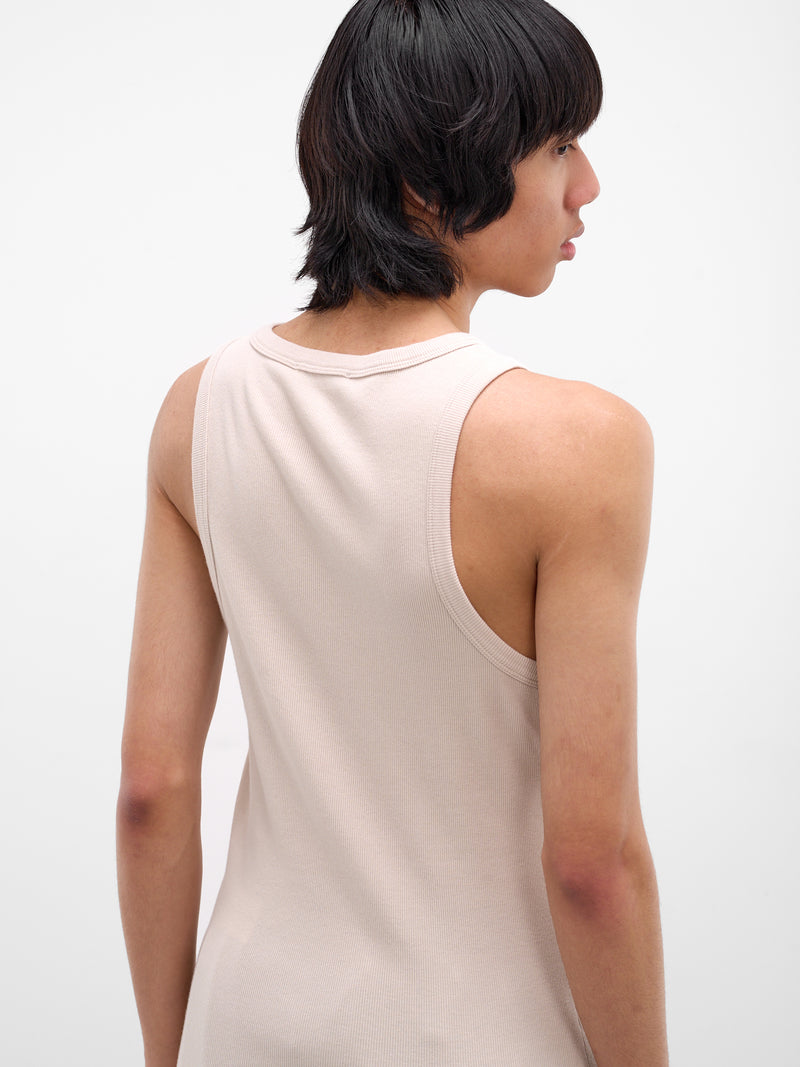 Off-White Rib-Knit Cotton Tank Top (TA01111-OFF-WHITE)