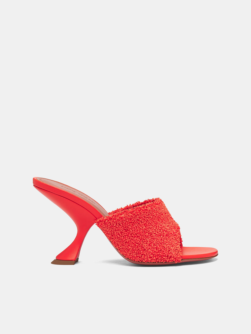 Oragne Raffia Taylor 90 Slippers (TAYLOR-RAFFIA-TANGERINE)