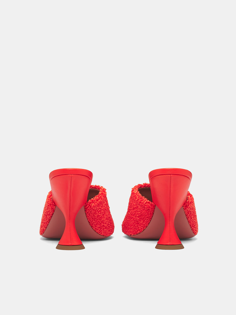 Oragne Raffia Taylor 90 Slippers (TAYLOR-RAFFIA-TANGERINE)