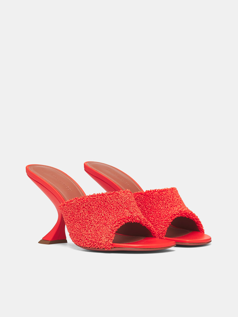 Oragne Raffia Taylor 90 Slippers (TAYLOR-RAFFIA-TANGERINE)
