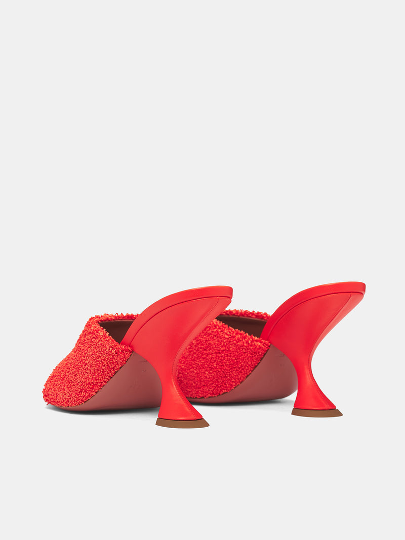 Oragne Raffia Taylor 90 Slippers (TAYLOR-RAFFIA-TANGERINE)