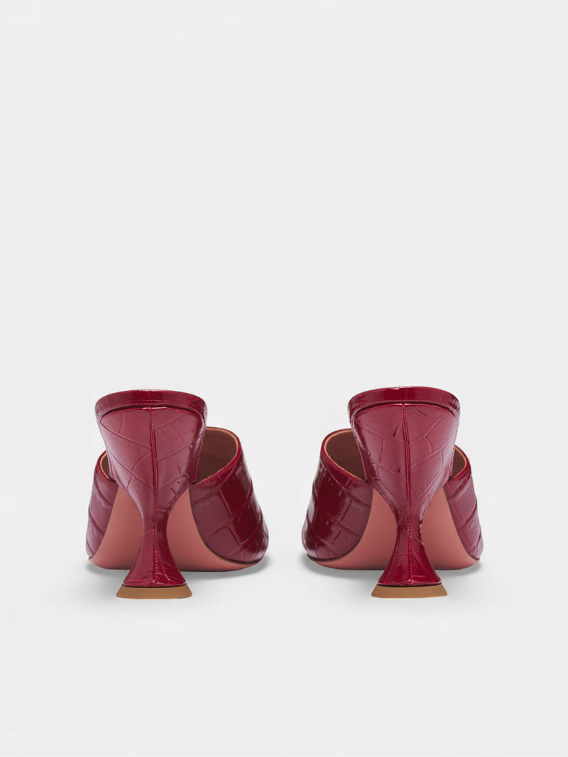 Croc-Embossed Leather Taylor Slippers (TAYLOR-SLIPPER-90-TERRACOTTA-C)