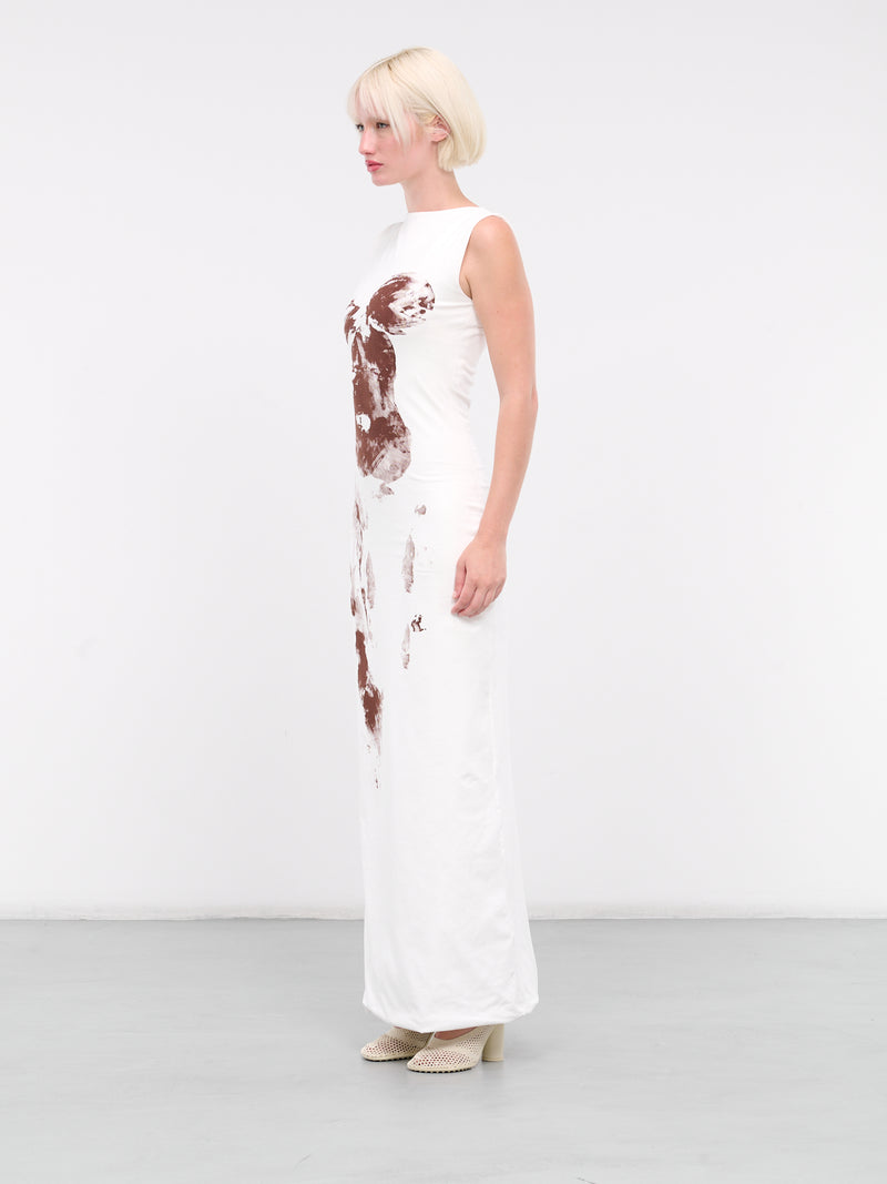 Temple Dress (TEMPLE-DRESS-WHITE-BROWN)