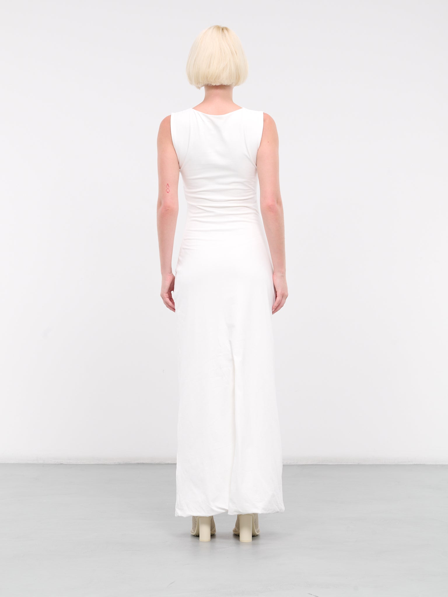 Temple Dress (TEMPLE-DRESS-WHITE-BROWN)