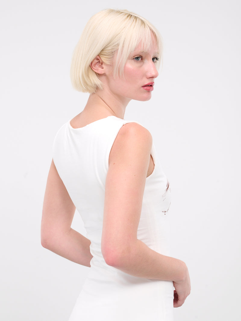 Temple Dress (TEMPLE-DRESS-WHITE-BROWN)