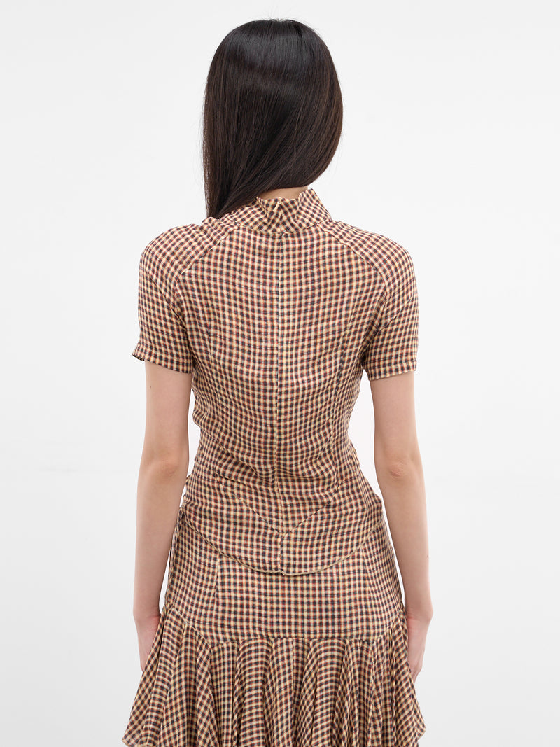 Beige Tess Plaid Top (TESBL0PL-PLAID)