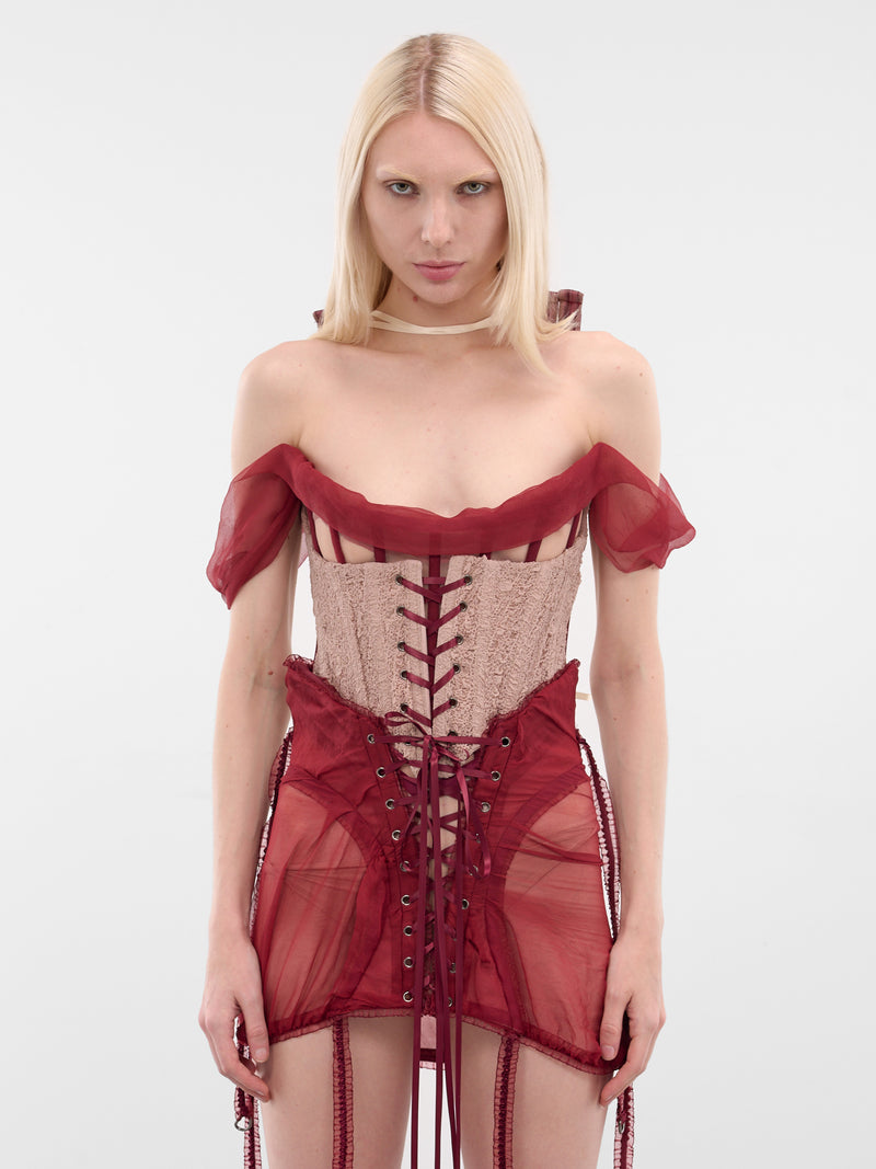 Threds Of Flesh Layered Corset (THREADS-OF-FLESH-BEIGE)