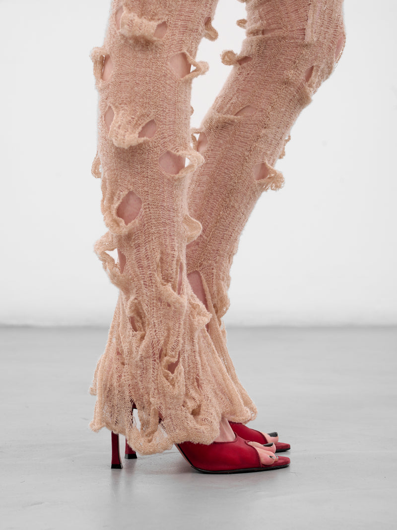 Threads Of Flesh Distressed Leg Warmers (THREADS-OF-FLESH-NUDE)
