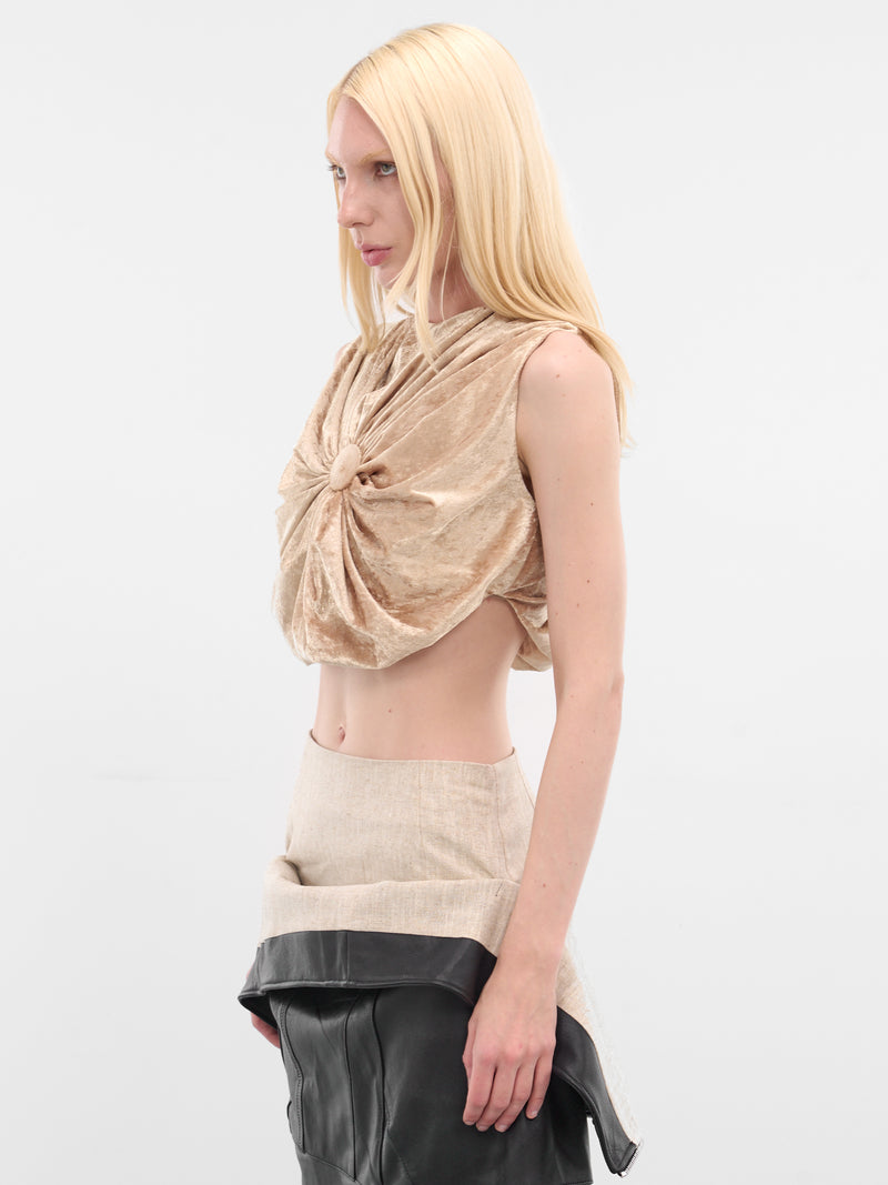 Tilda Gold Cushion Crop Top (TILDA-GOLD)