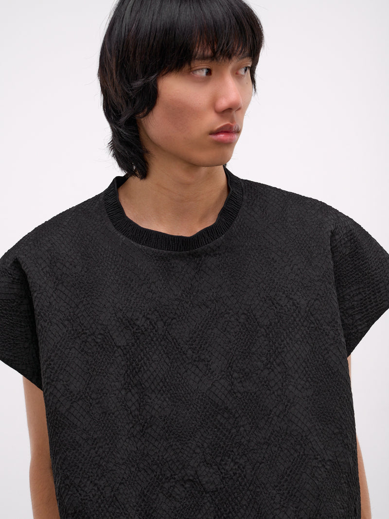 Toga Black Textured Paneling Top (TOGA-BLACK-SLAKE)