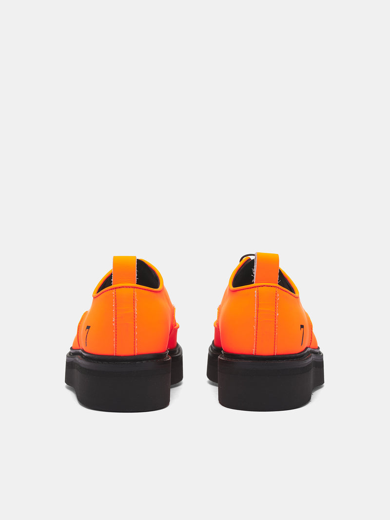 'Tom' Orange Leather Brogue Creepers (TOM-ORANGE)