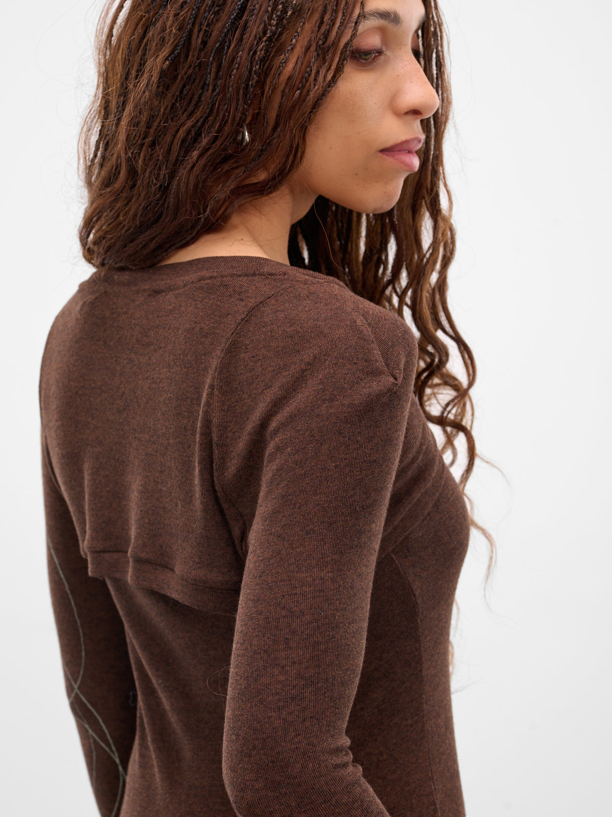 Brown Layered Two-Piece Top (TOP-01BR-BROWN)