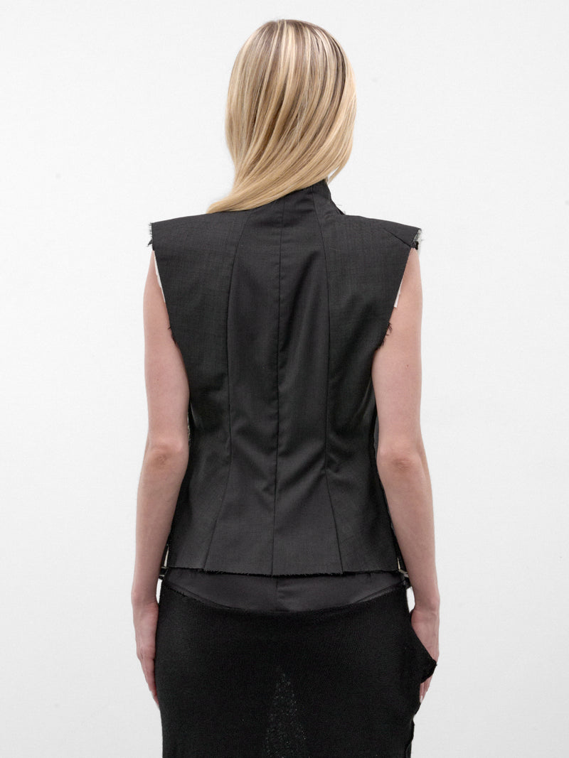 Black Tailored Torso Vest (TORSO-VEST-BLACK)