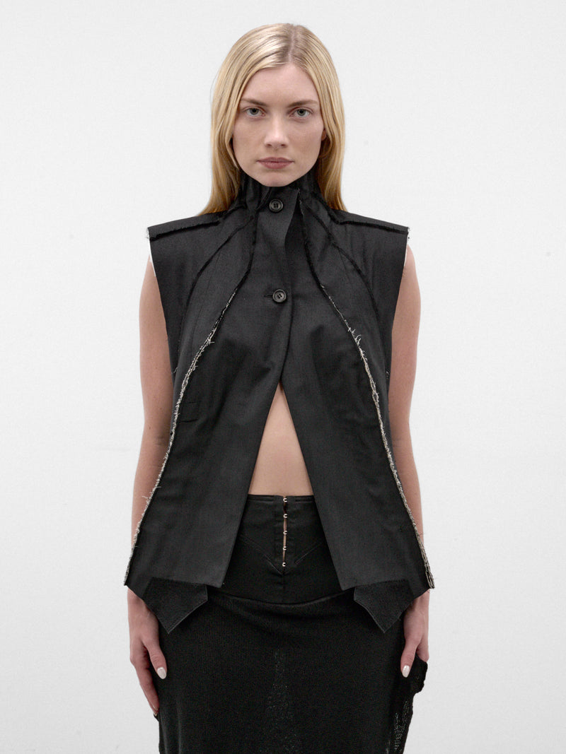 Black Tailored Torso Vest (TORSO-VEST-BLACK)