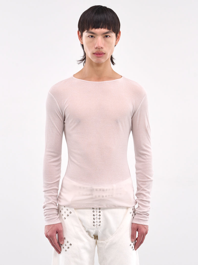 Simple Long Sleeve Tee (TP004-U-CO0025-PEARL)