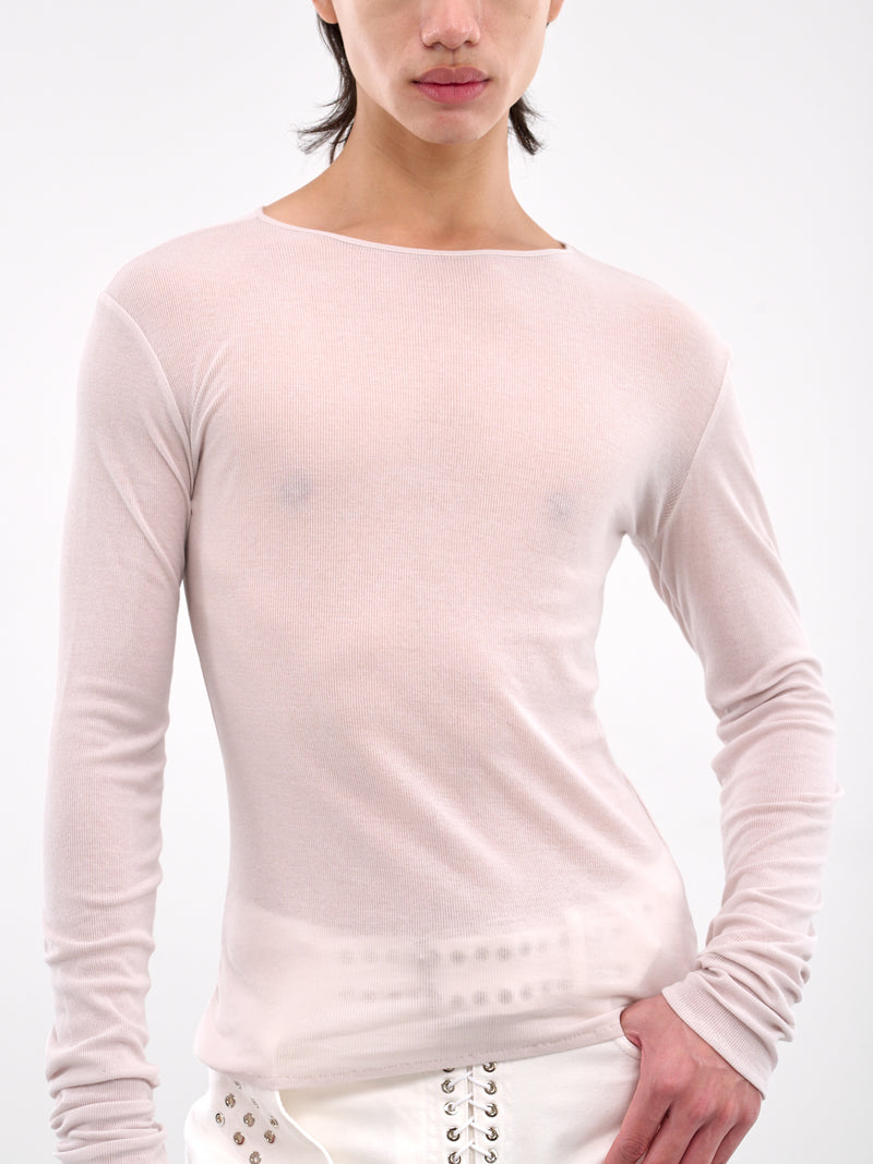 Simple Long Sleeve Tee (TP004-U-CO0025-PEARL)