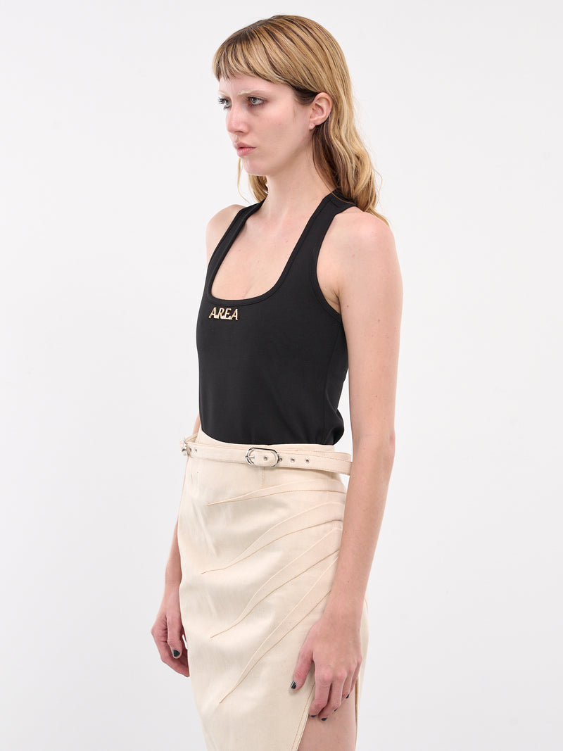 Logo Nameplate Racerback Tank (TP0045FA01-BLACK)