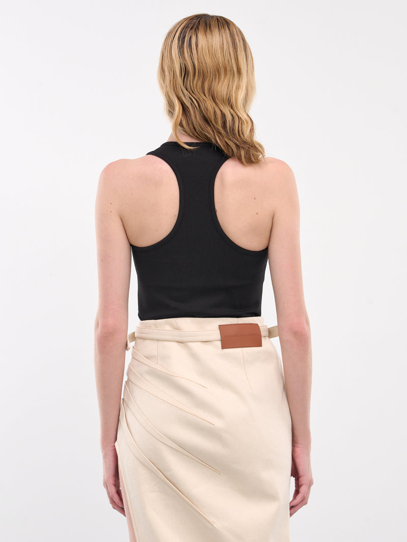 Logo Nameplate Racerback Tank (TP0045FA01-BLACK)