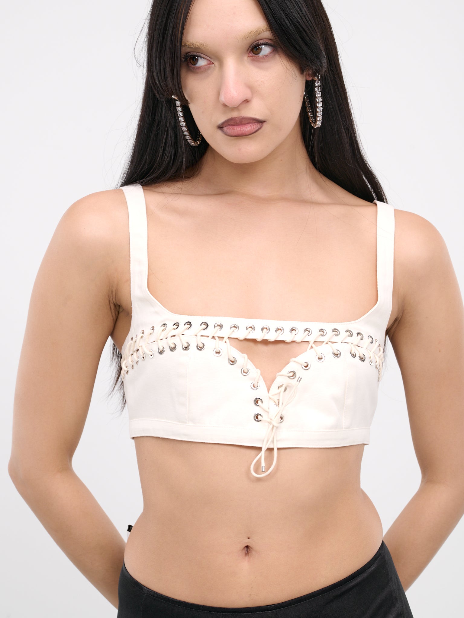 Cut-Out Cleavage Bra (TP012-W-CO0003-WHITE)
