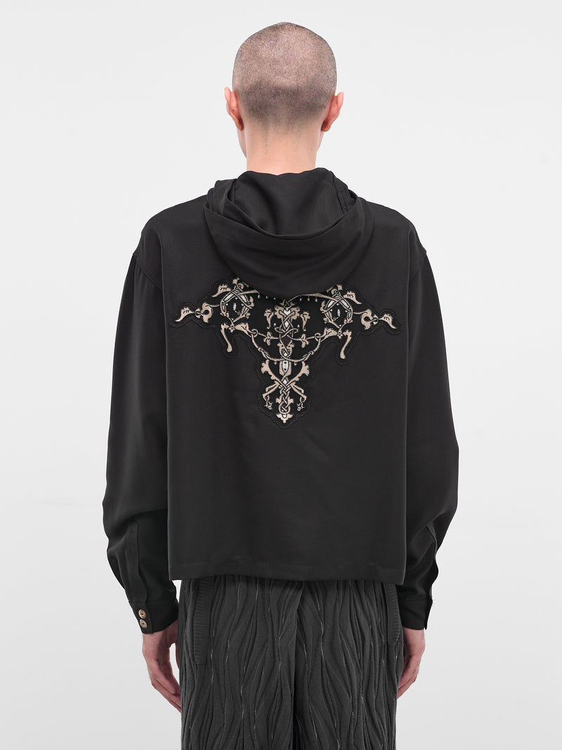 Black Saltina Hooded Long Sleeve (TP04-63-COAL-BLACK)