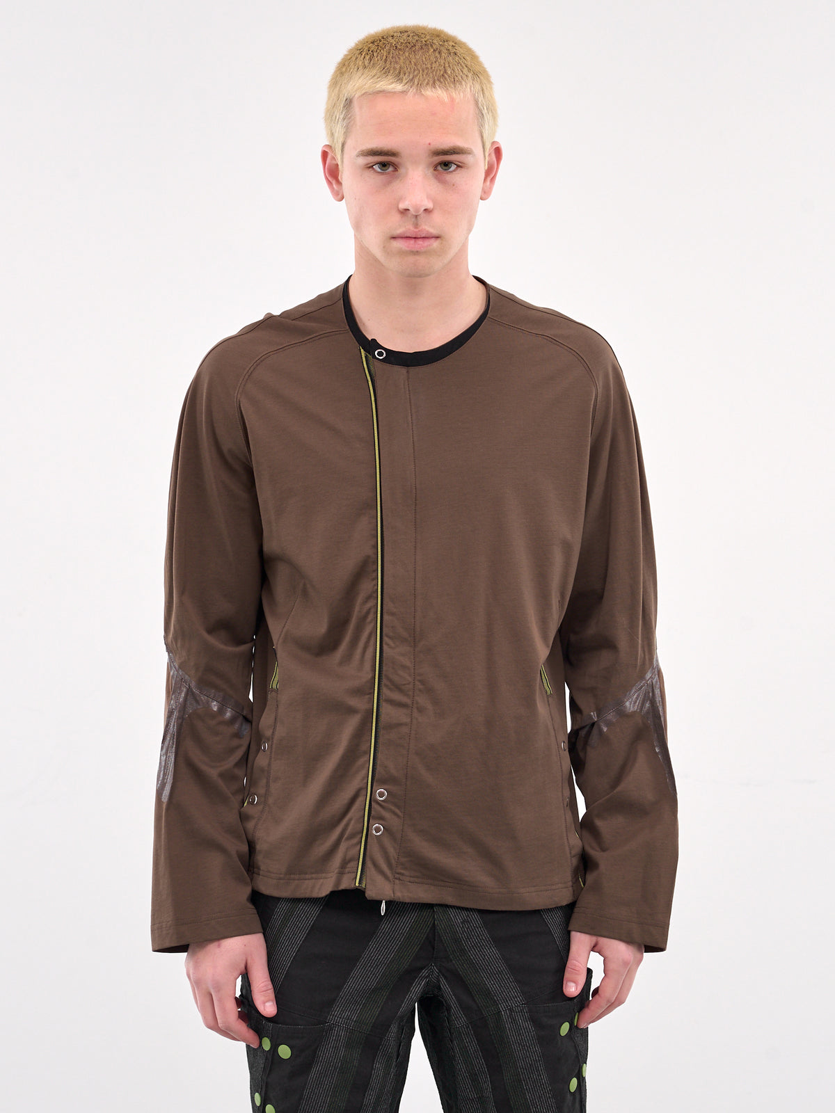 Alec K-Dart Jersey Jacket (TP05-88-BROWN-BLACK)