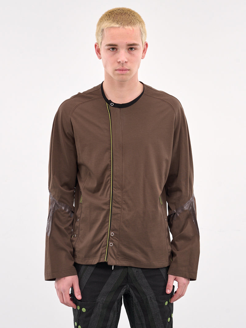 Alec K-Dart Jersey Jacket (TP05-88-BROWN-BLACK)