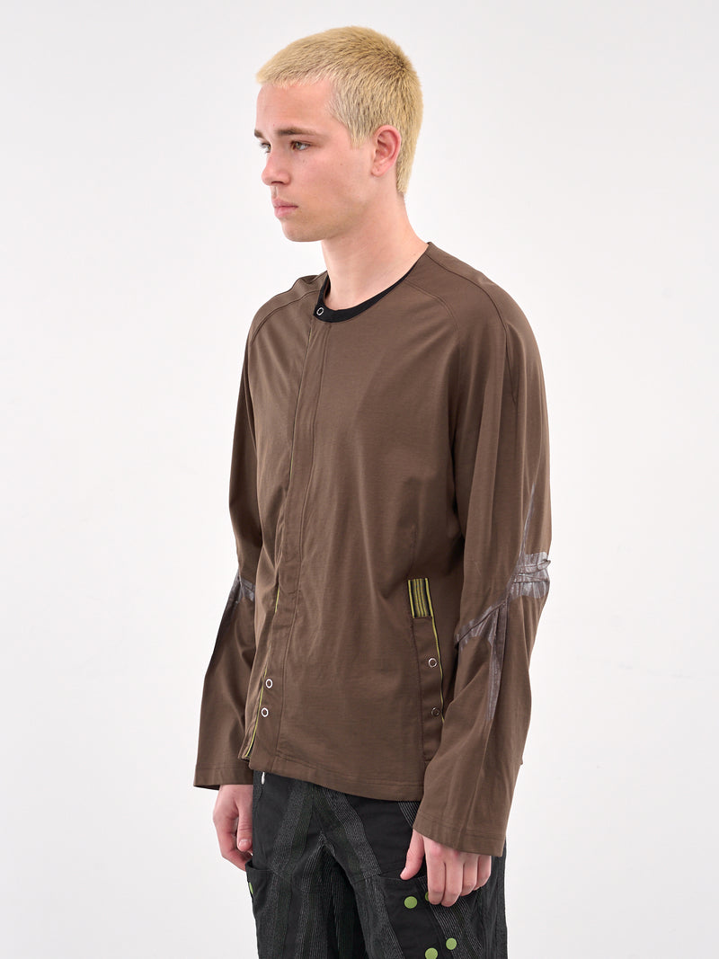 Alec K-Dart Jersey Jacket (TP05-88-BROWN-BLACK)