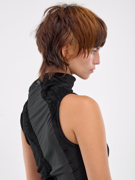 KIKO KOSTADINOV CARLA KNITTED HEADDRESS BLACK FW24