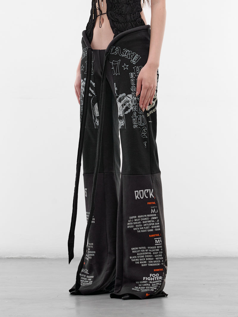 Upcycled Graphic Corset Sweatpants (TR-CO-3-BLACK)
