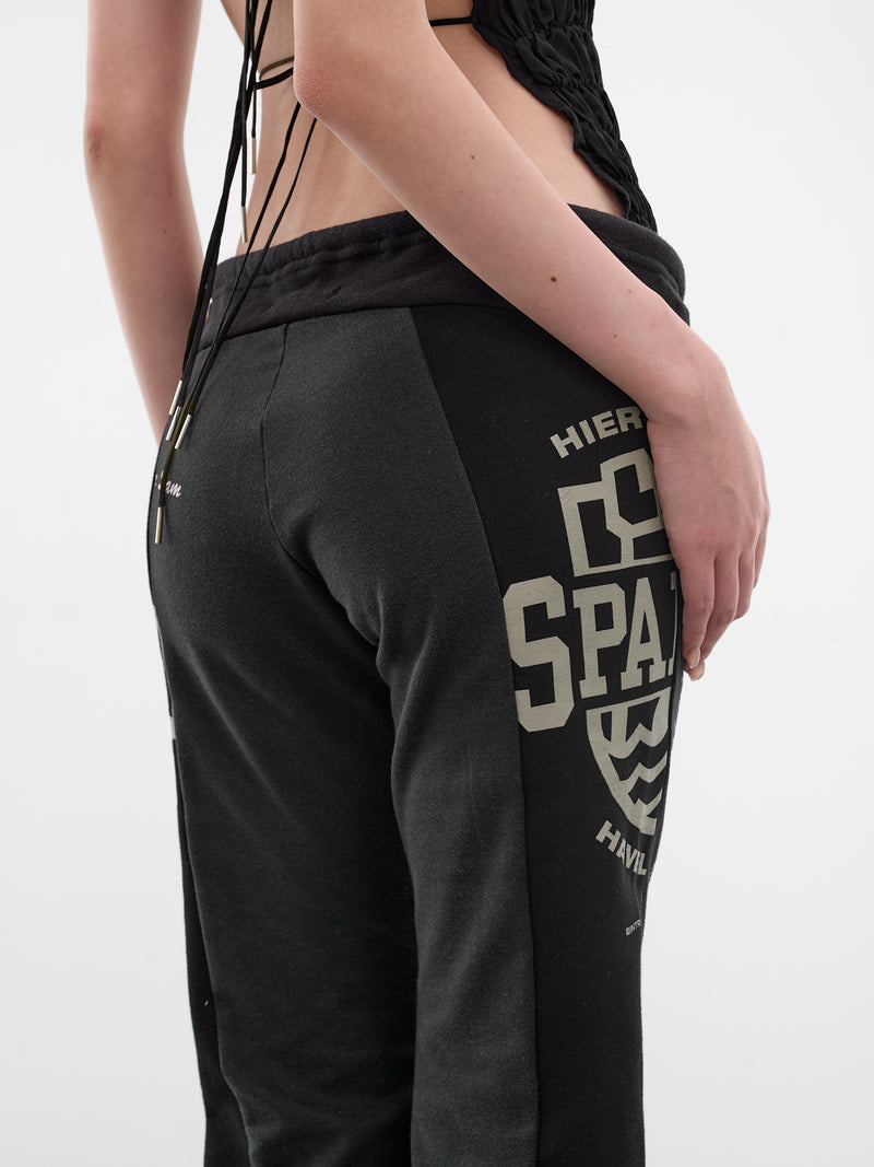 Upcycled Graphic Corset Sweatpants (TR-CO-3-BLACK)