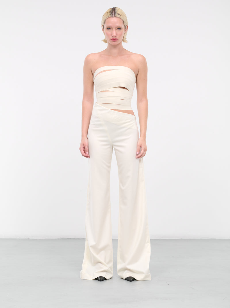 Diagonal Trousers (TR-W02-WHITE)