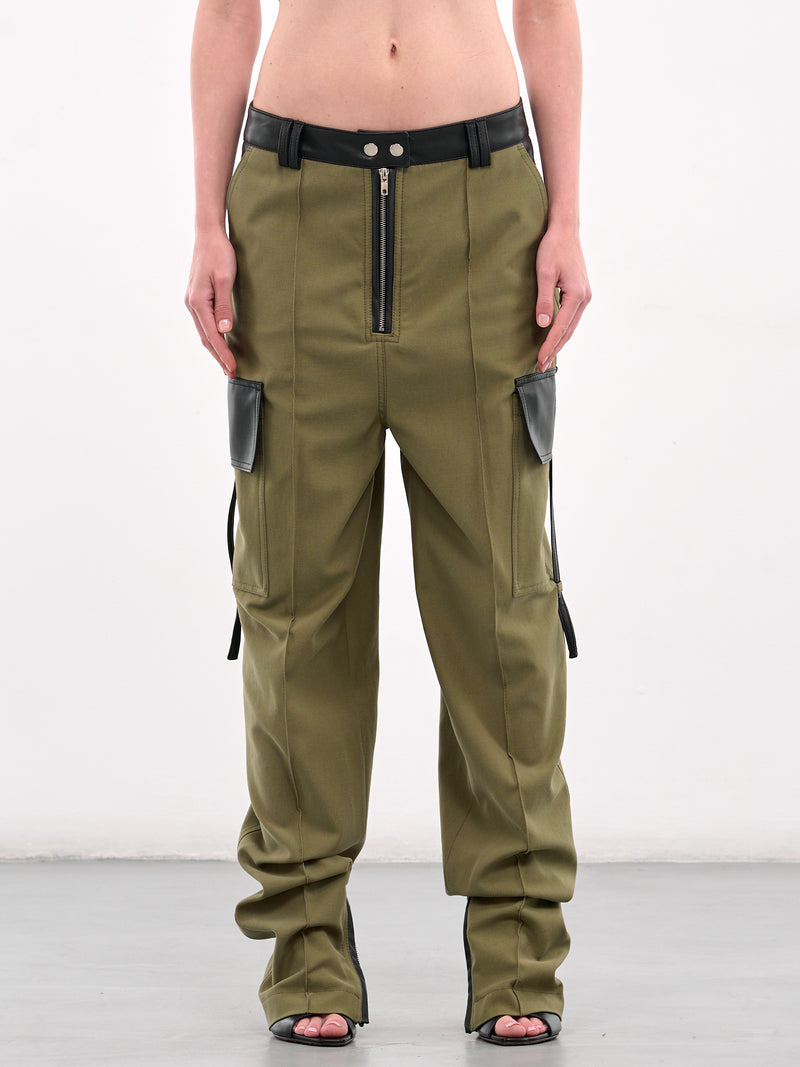 Biker Cargo Trousers (TR01KG-KHAKI-GREEN)