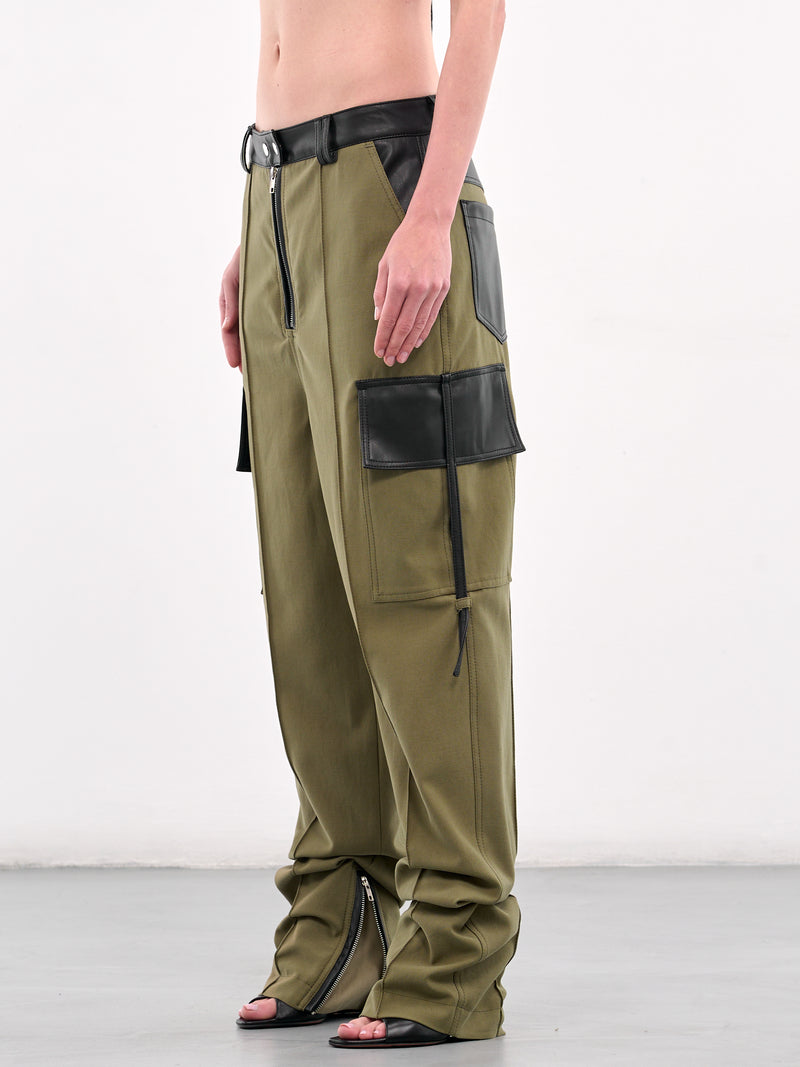 Biker Cargo Trousers (TR01KG-KHAKI-GREEN)