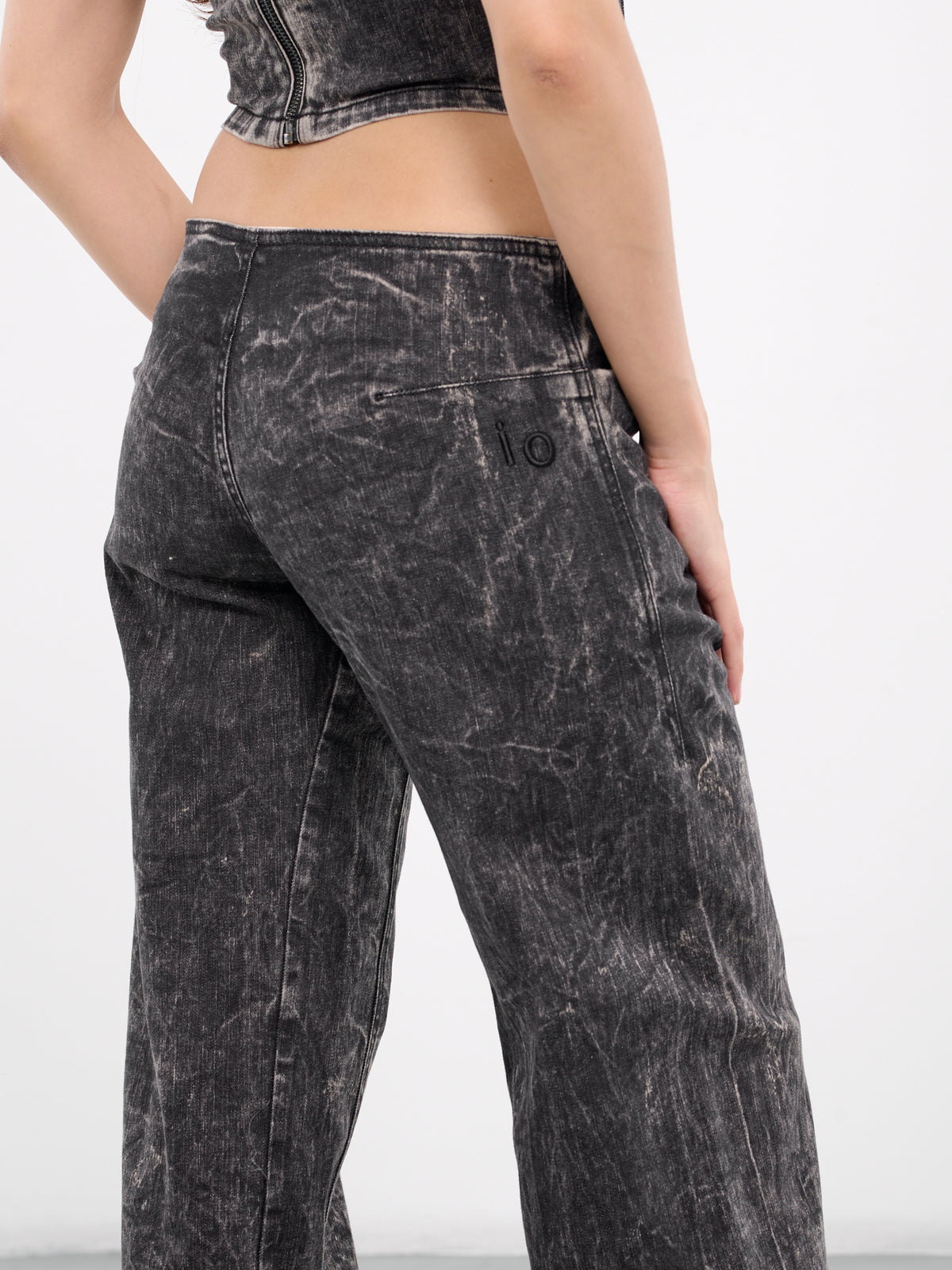 Inverted Tuxedo Pants (TR30-1-BLACK-ASH-WASH)