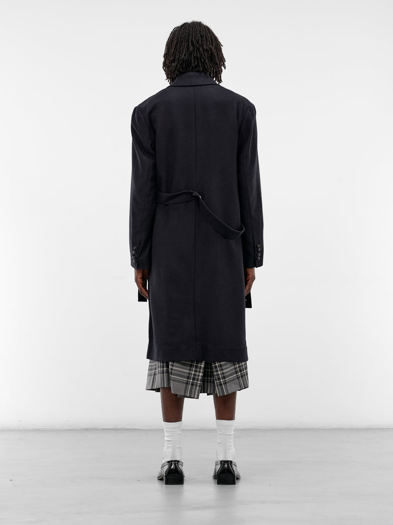 Navy Wool Tweed Travel Coat (TRAVEL-COAT-2-WEED-NAVY)