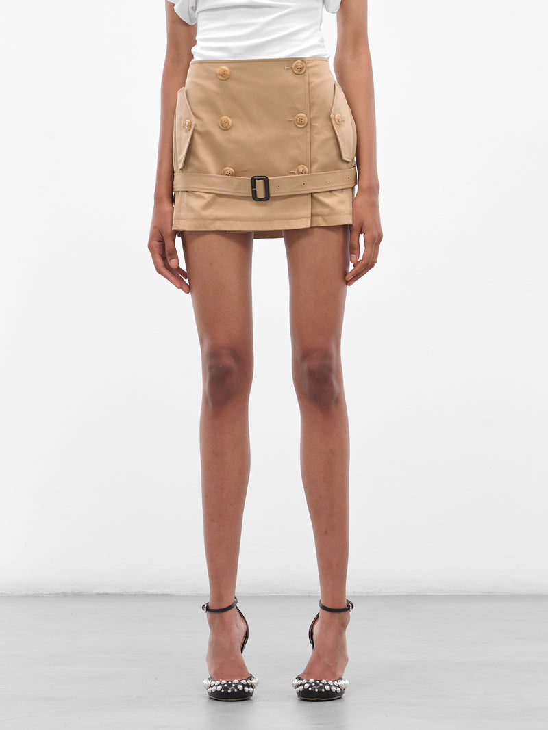 NICOLA BROGNANO Trench Mini Skirt | H.Lorenzo - front
